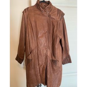 Vintage authentic Tan Leather jacket!! Such a gem !!!